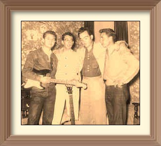 Sonny Curtis, Buddy Holly, Don Guess & Dean Curtis 1956